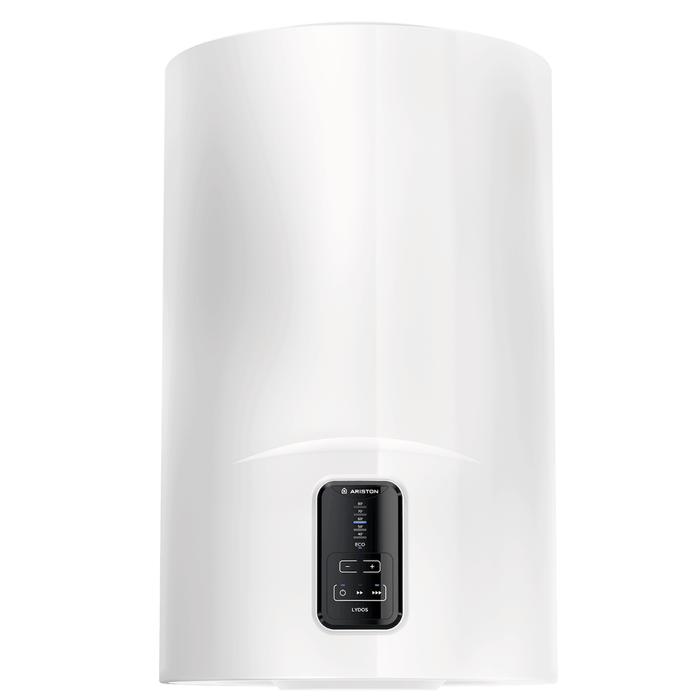 Ariston LYDOS ECO Warmwasserspeicher 🛁 in stilvollem Weiß, effizient & umweltbewusst, verfügbar in 50-100 Litern.