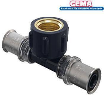 Wavin T-Stück mit Gewinde.