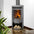 Stylischer Kamin bis 5 kW 🔥 für wohlige Wärme. Perfekt für Ihr Zuhause! 🌿