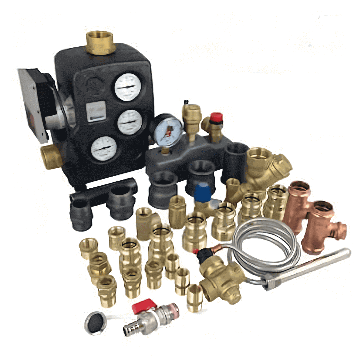 Plumbing and heating components des Defro Gamma Anschlusspakets für Gamma Heizkessel