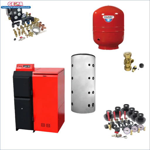Heizungssystemkomponenten des Thermoflux Pelling 25/230 mit Pufferspeicher ohne WT