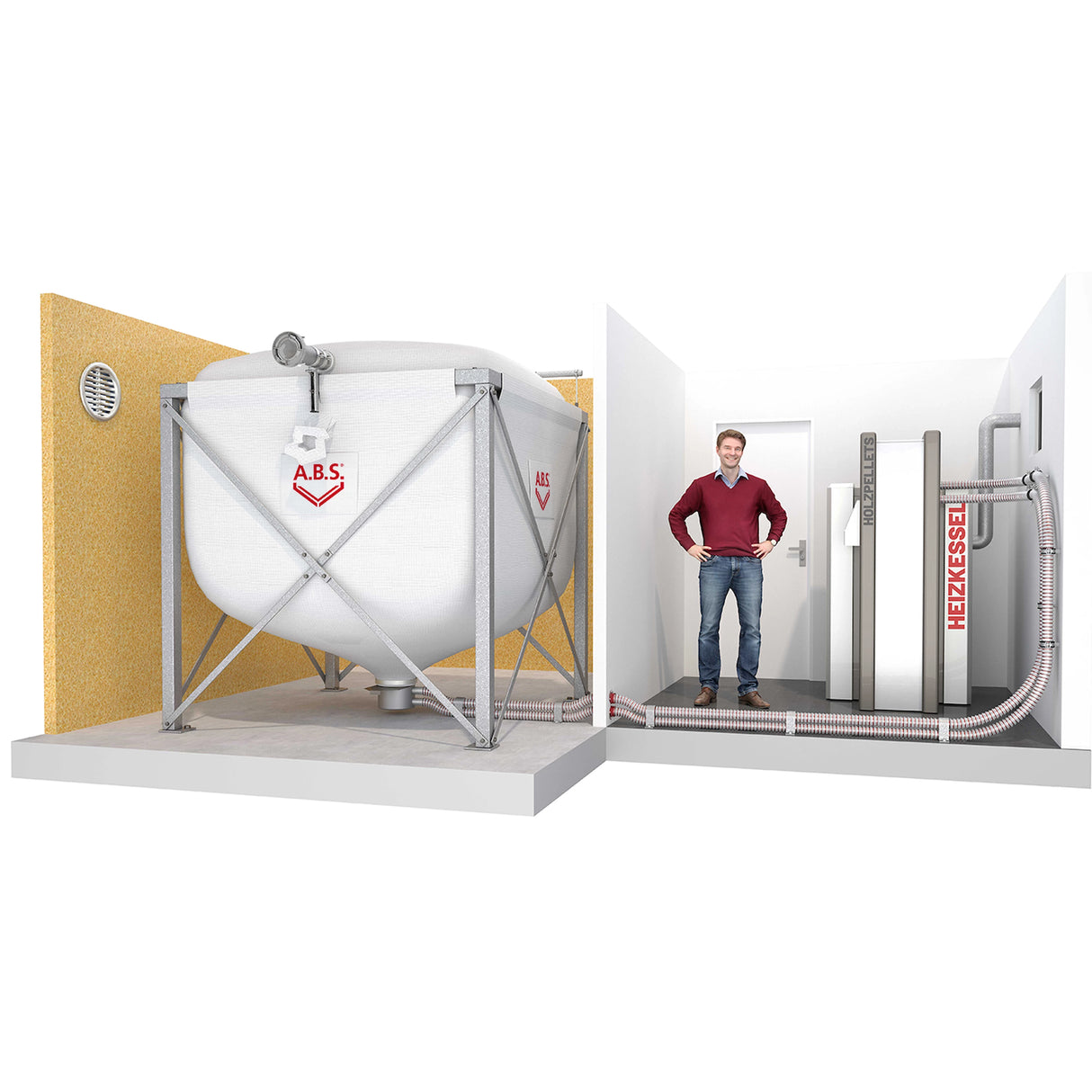 A.B.S. Flexilo Standard pellet siló