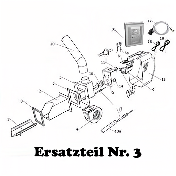 Brennerschale / Brennerost für den Pelletbrenner Ecofire E1