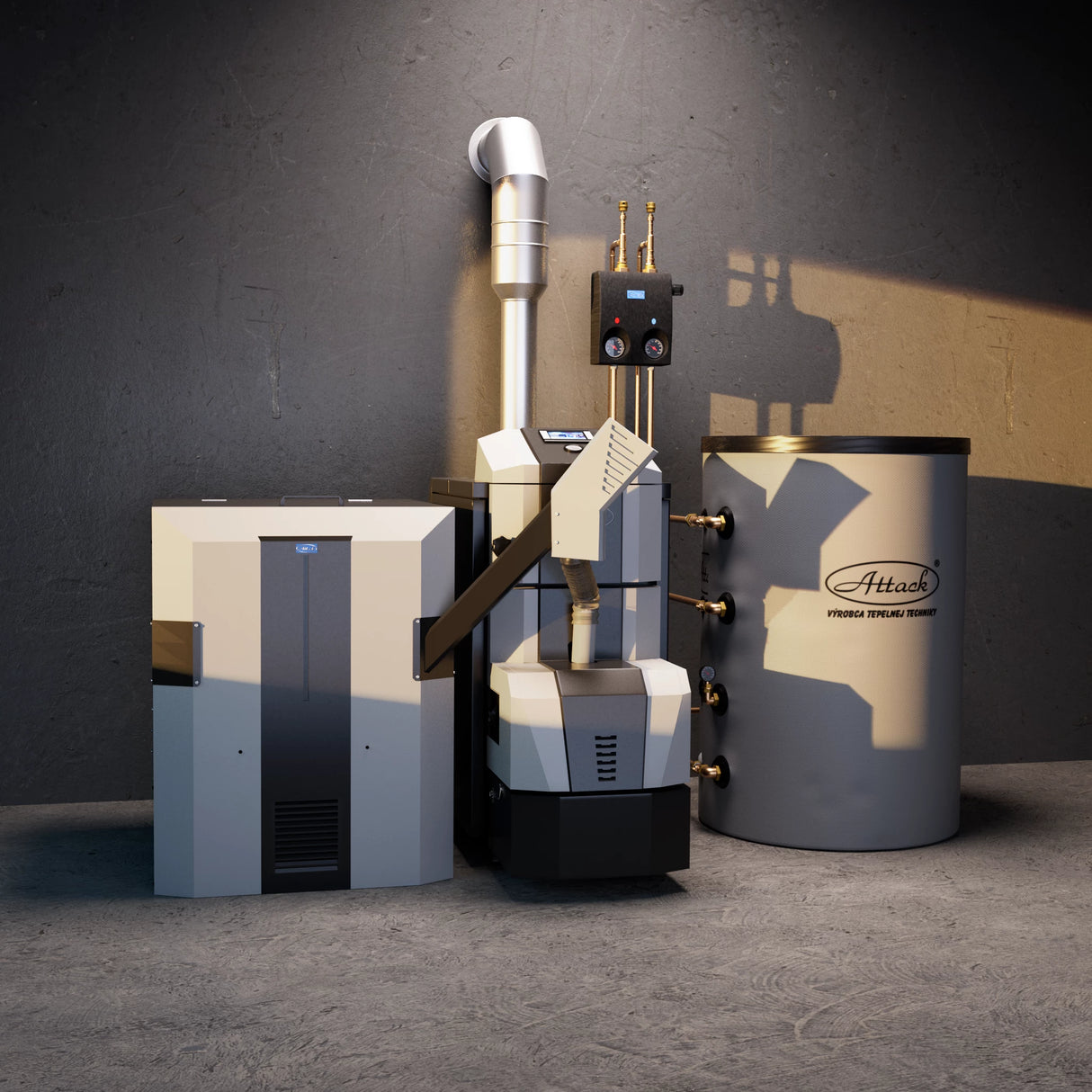 Kotol na pelety Attack Pellet 30 Automatic Plus – robustný, odolný a efektívny