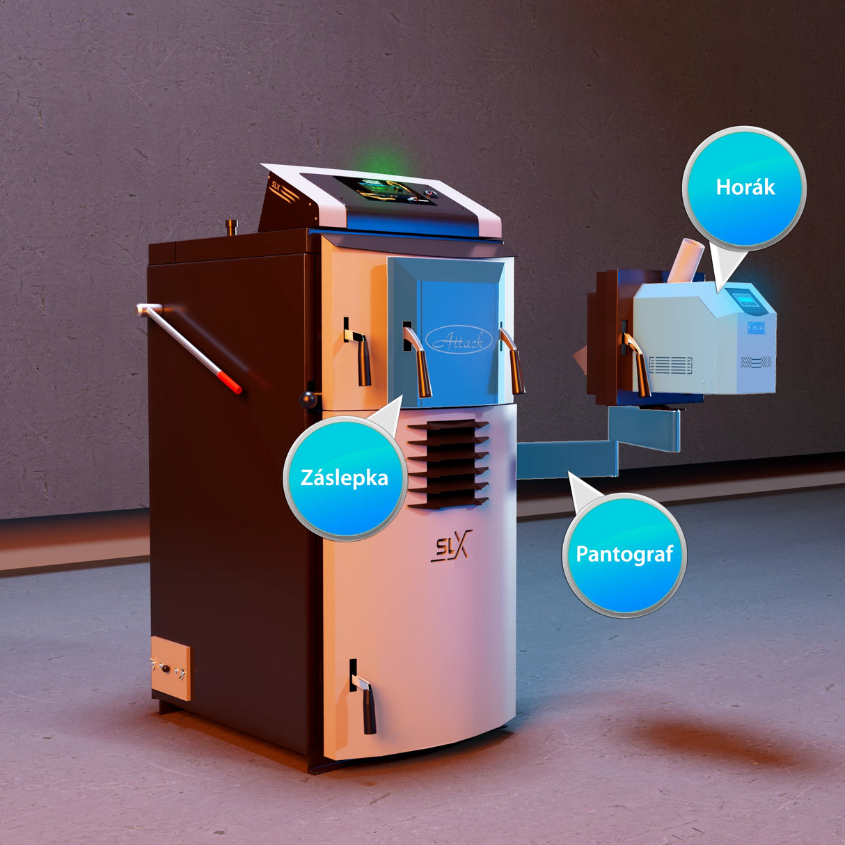 Attack SLX Combi 25 kW kombinirani kotel na drva in pelete – učinkovitost