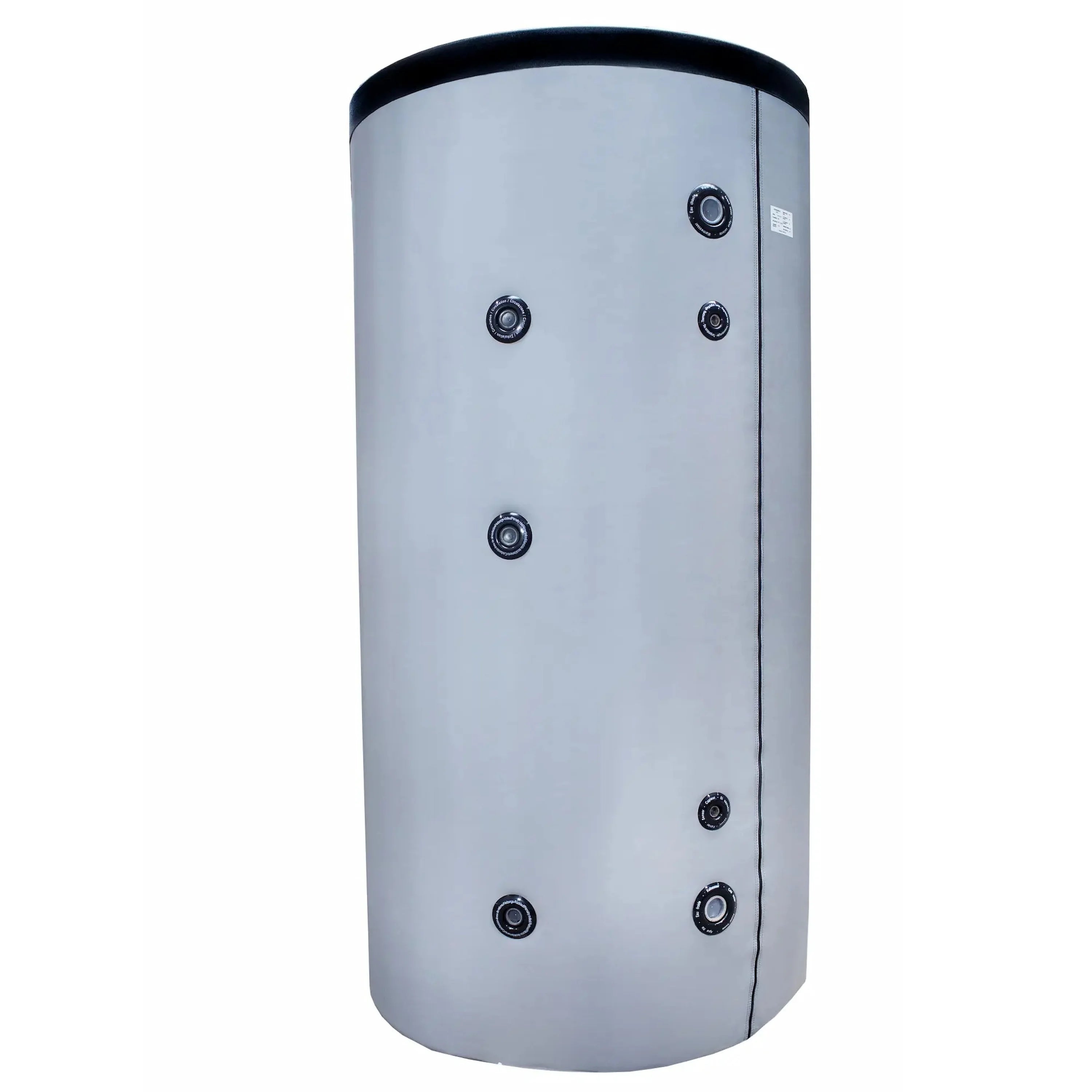 Cylindrischer Fish S1 Warmwasserspeicher mit Anschlussports, S235JR, für Brauchwasser