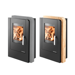 Kaminofen Aruba Easy von Haas + Sohn 6 kW, elegant in Woodstone und Quarzit Grau,🔥 stilvolles Design für Ihr Zuhause!