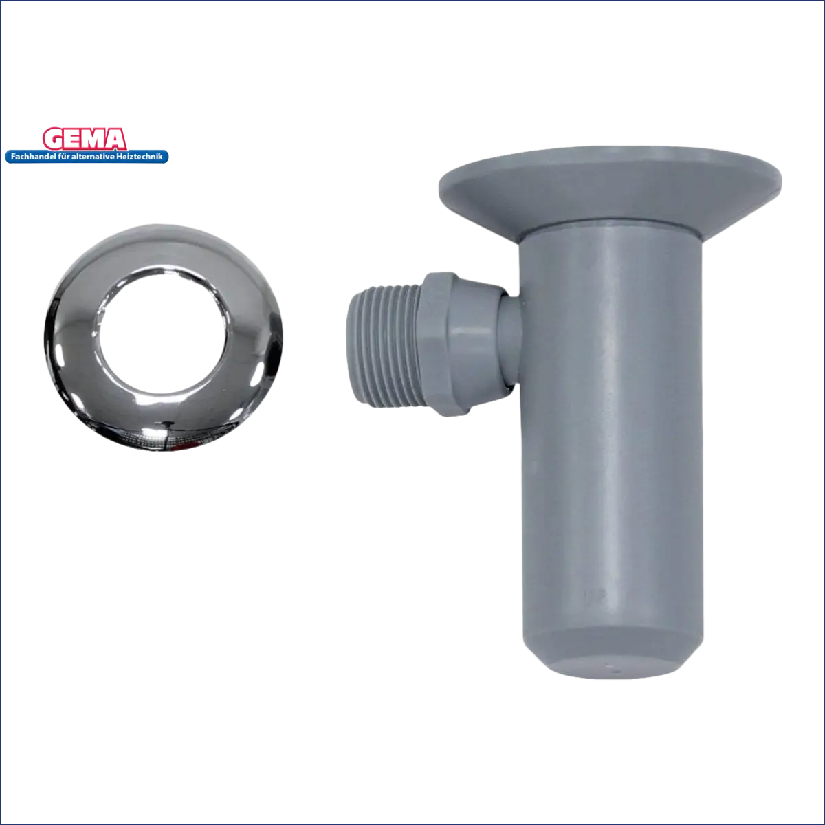 Plumbing-Armatur mit Chrom-Escutcheon für Ablauftrichter mit Siphon und Rose