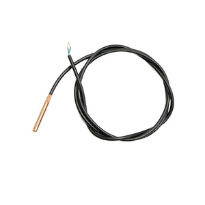 Temperatursensor mit schwarzem Kabel für defro heizkessel und elektronische steuerung