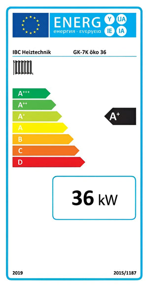 IBC Holzvergaserkessel GK-7k-öko 32 kW – Gusskessel 🌱 Effizient 🔥.