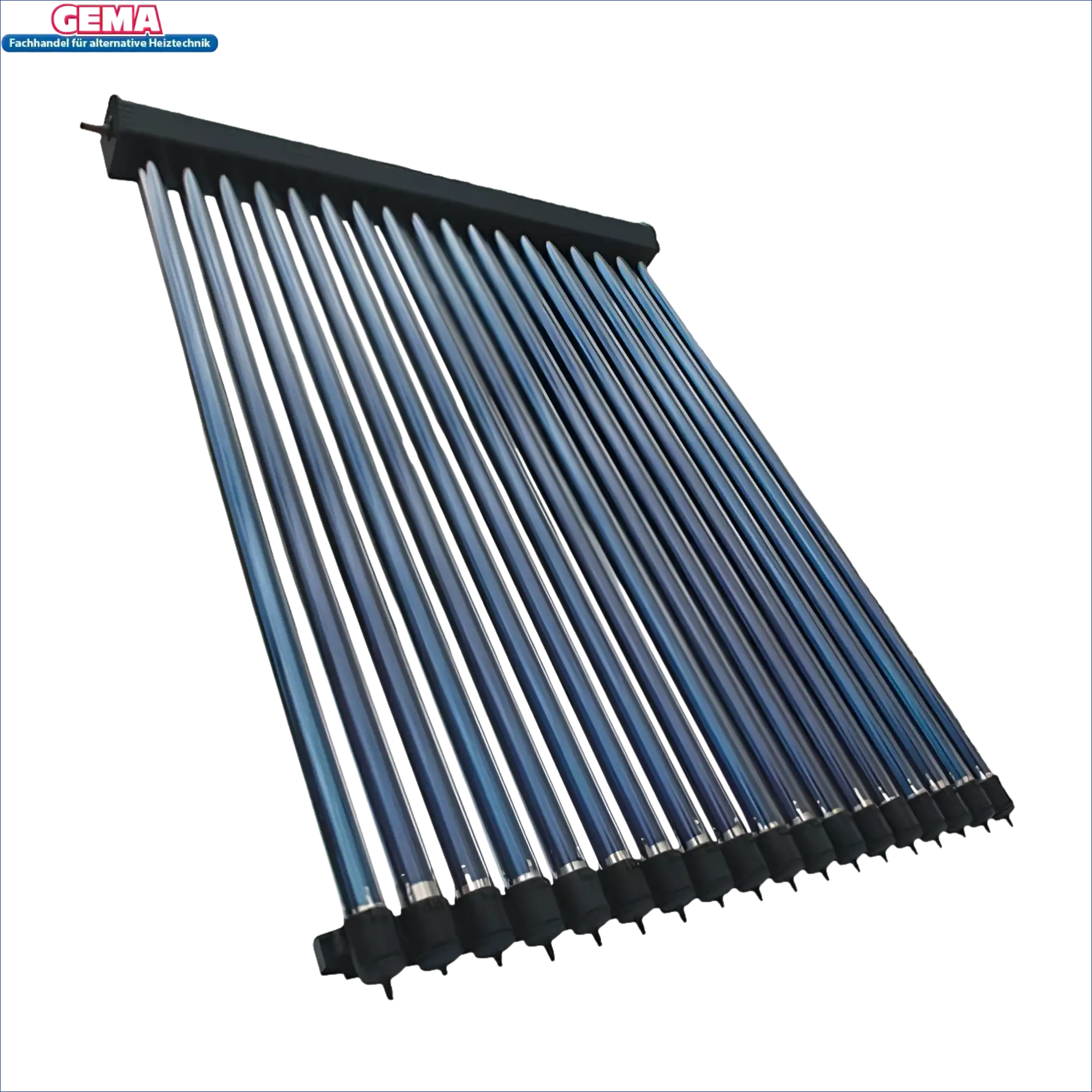 Evakuierter Rörentersolarkollektor auf dem Produkt Solarpaket Röhrenkollektor HP22 Flachdach