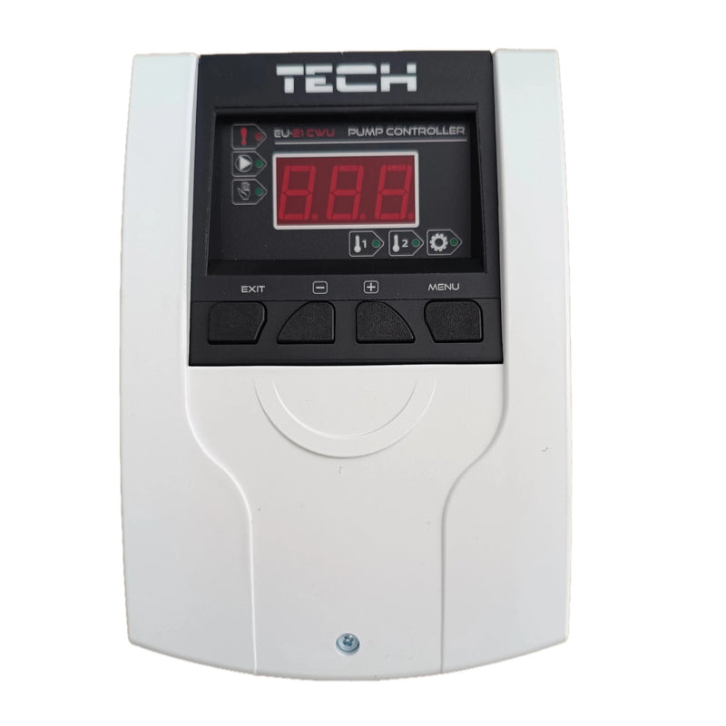 TECH EU-21 CWU Pumpensteuerung Umwälzpumpe Kessel Boiler - digitale Steuerung mit Display und Tasten.